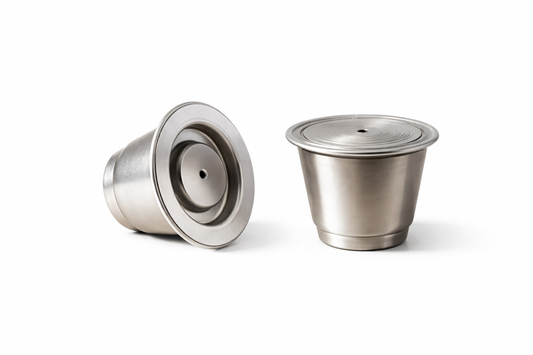 Capsules réutilisables en acier inoxydable format Nespresso